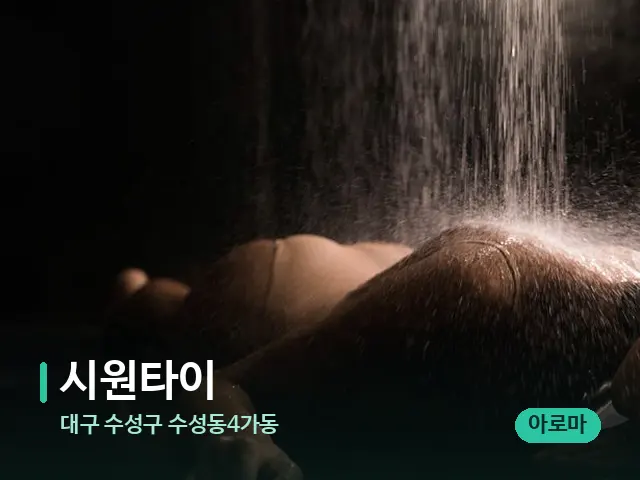 대구 수성구 수성동4가동 시원타이 — 스파 마사지 베드